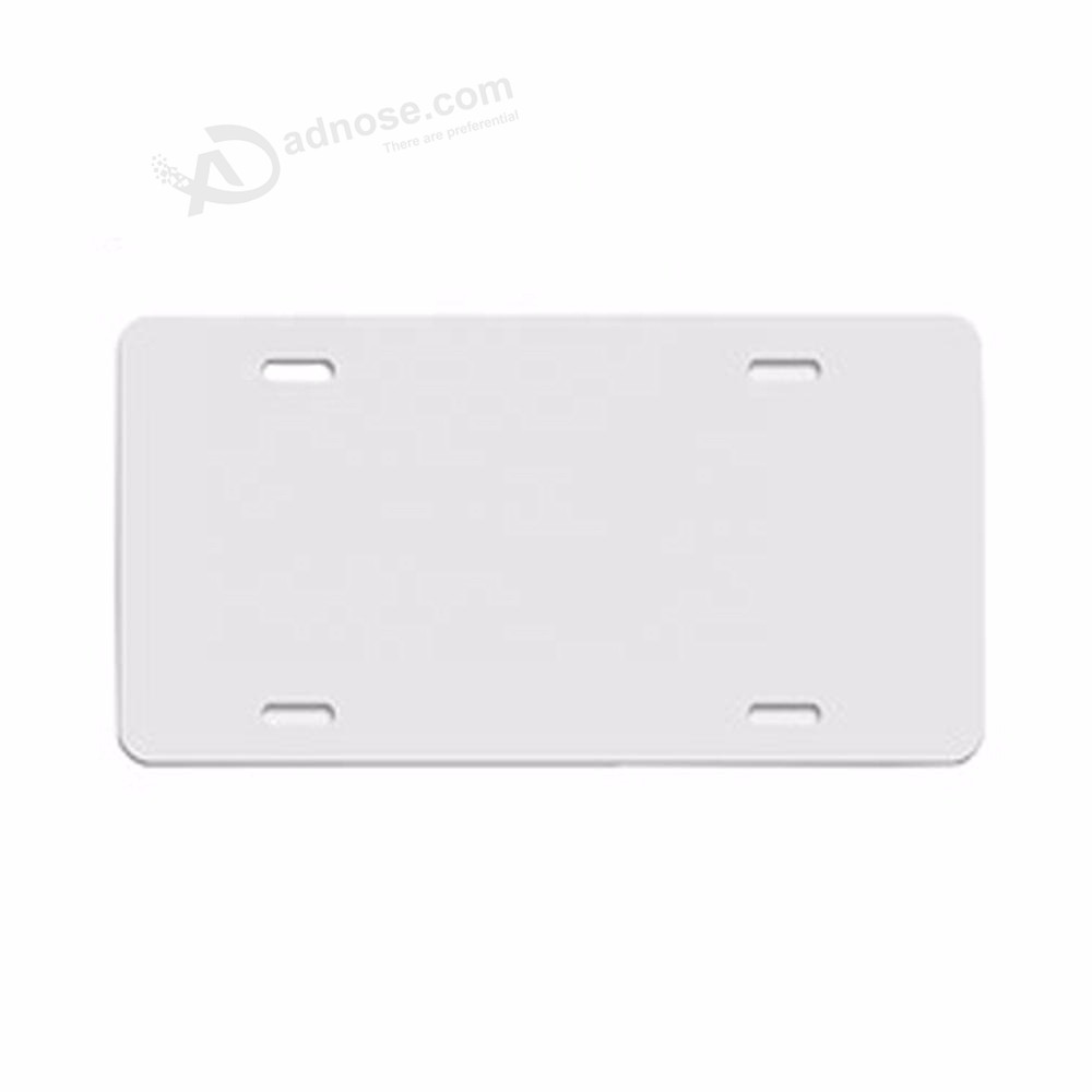 Placa de matrícula de coche en blanco de sublimación barata placa de matrícula de coche de aluminio